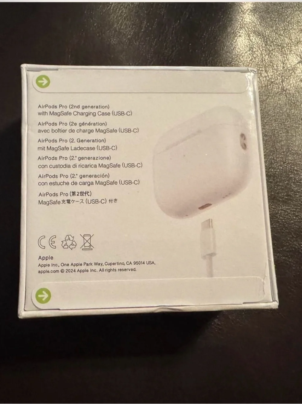 Apple AirPods Pro 2nd generation Earbuds with Charging Case - White
